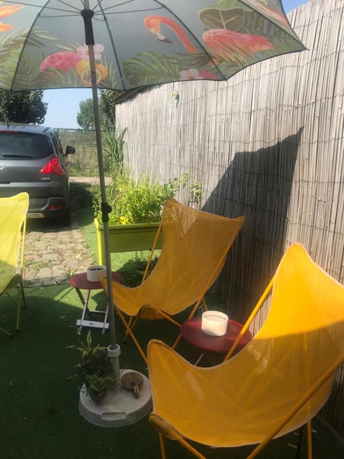 Gardencaravan Near Ghent In Green Area Extérieur photo