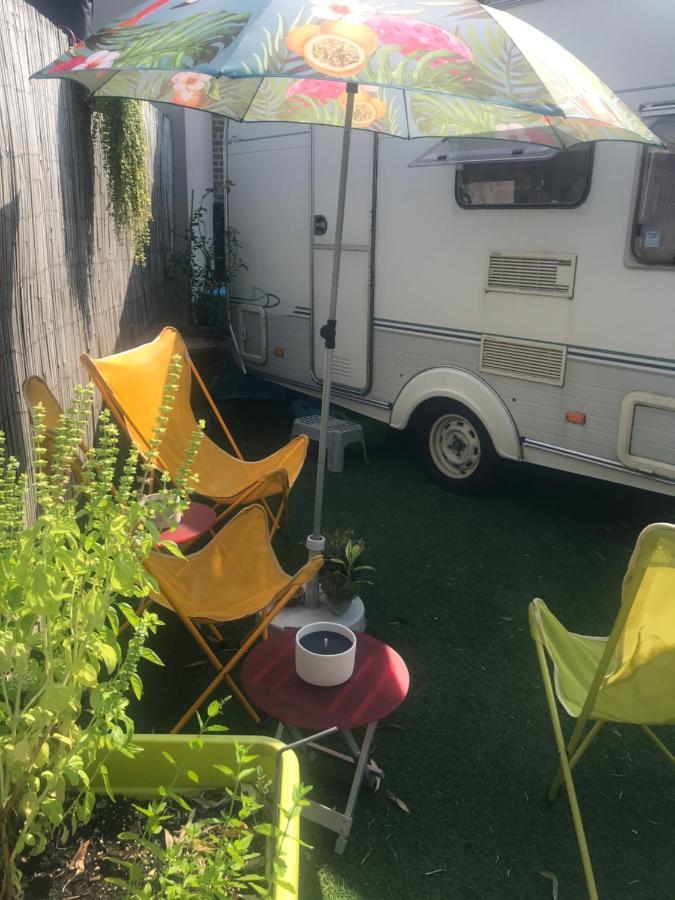 Gardencaravan Near Ghent In Green Area Extérieur photo