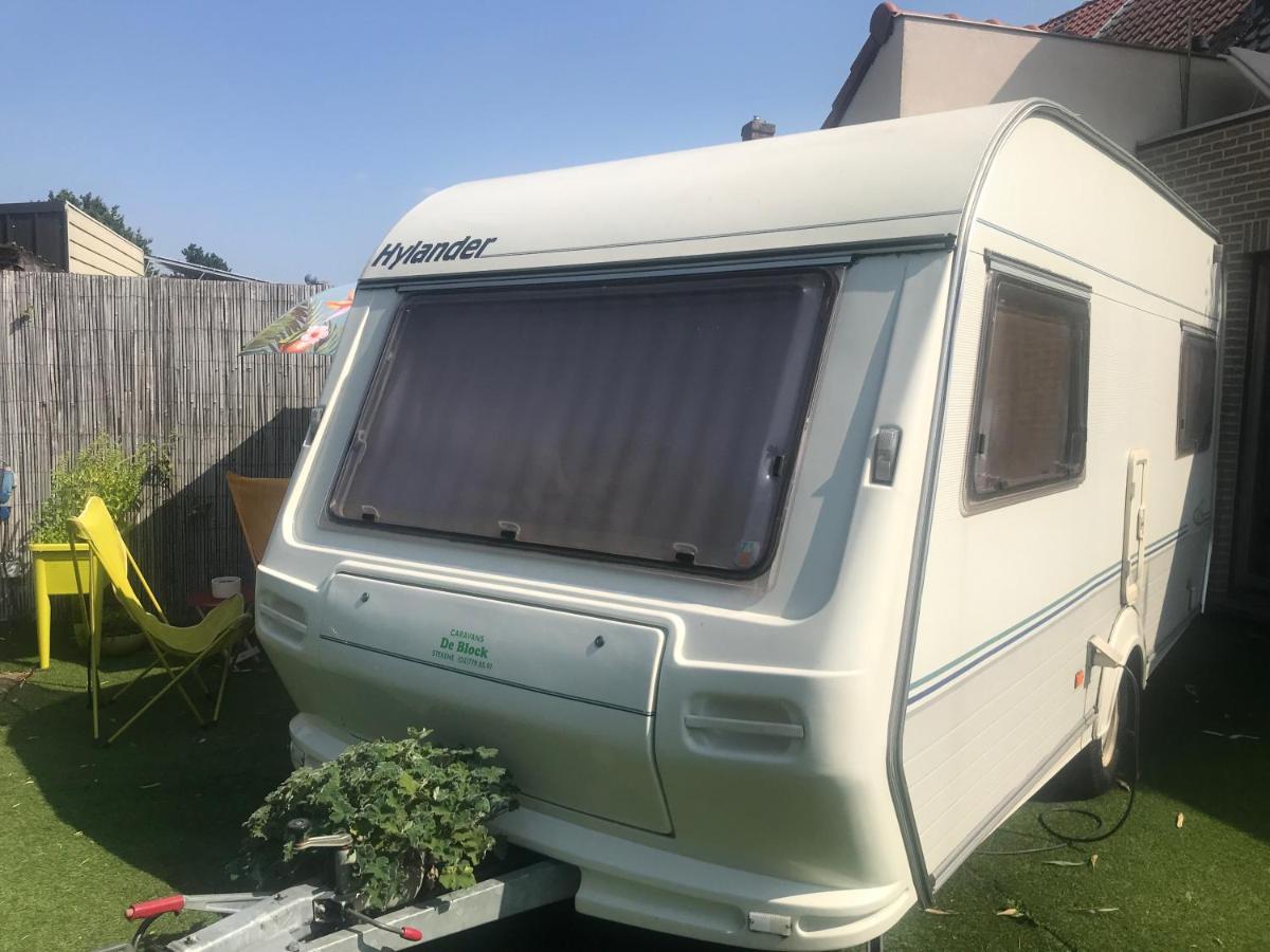 Gardencaravan Near Ghent In Green Area Extérieur photo